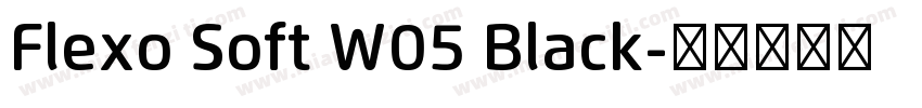 Flexo Soft W05 Black字体转换